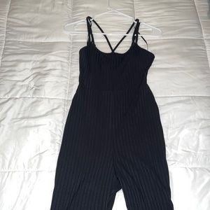 Black one piece jumpsuit